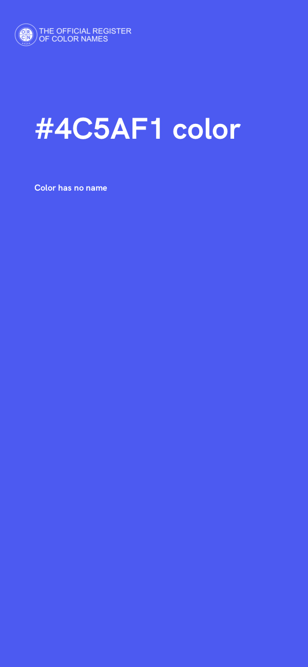#4C5AF1 color image