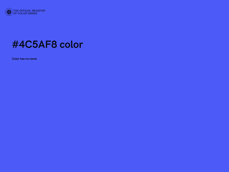 #4C5AF8 color image