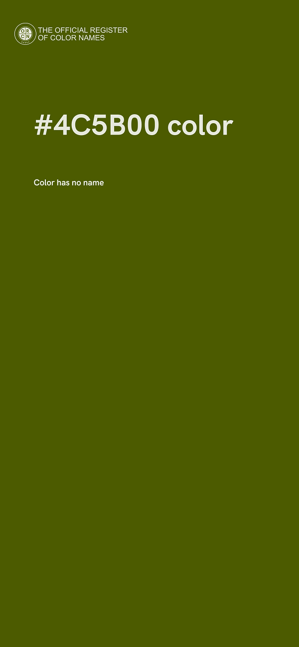 #4C5B00 color image