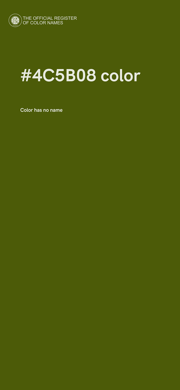 #4C5B08 color image