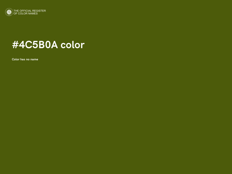 #4C5B0A color image