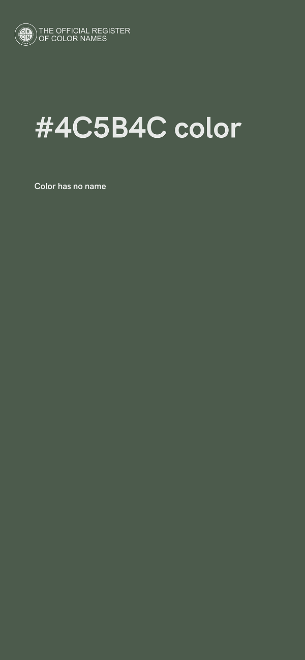 #4C5B4C color image