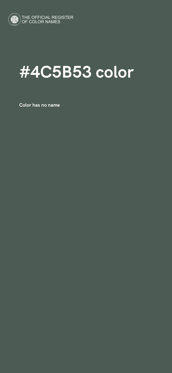 #4C5B53 color image