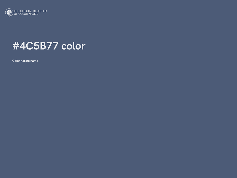 #4C5B77 color image