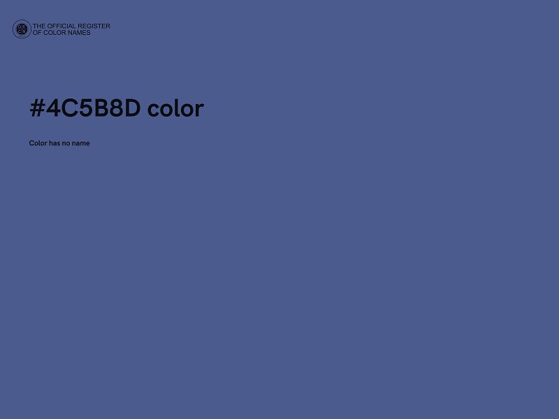 #4C5B8D color image