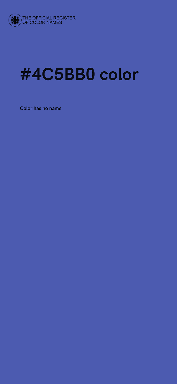 #4C5BB0 color image