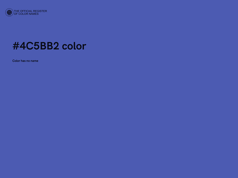 #4C5BB2 color image