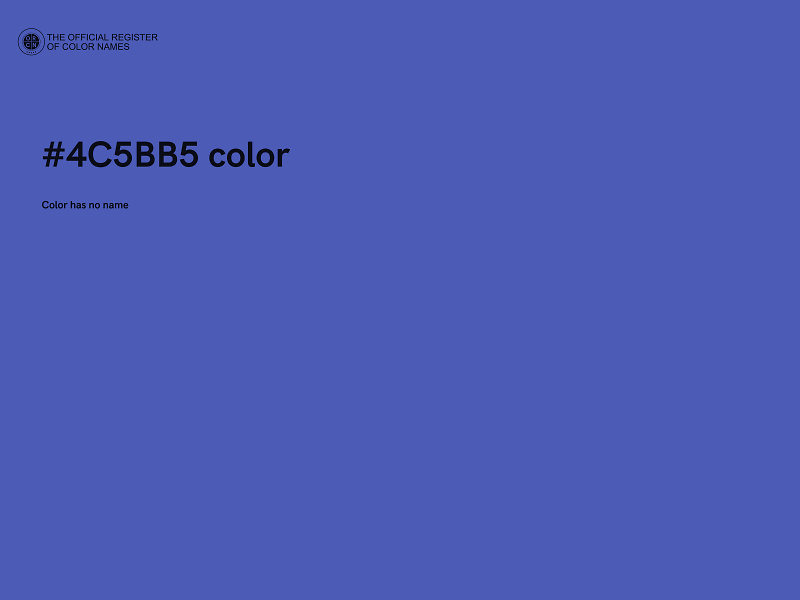 #4C5BB5 color image