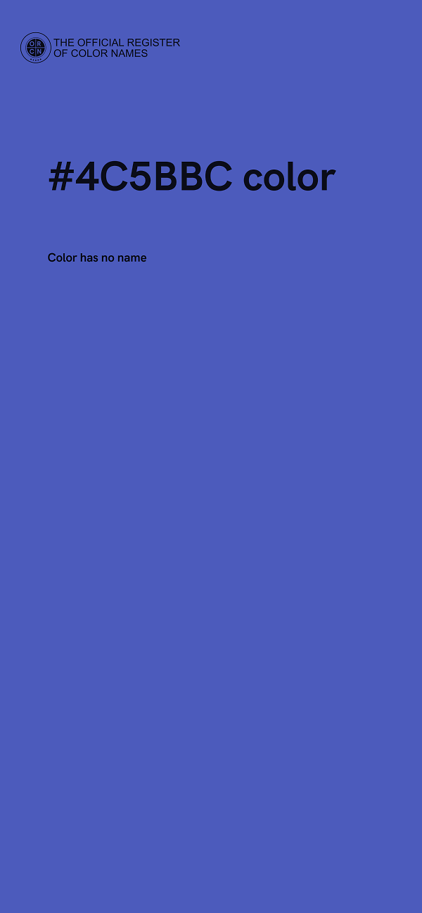 #4C5BBC color image