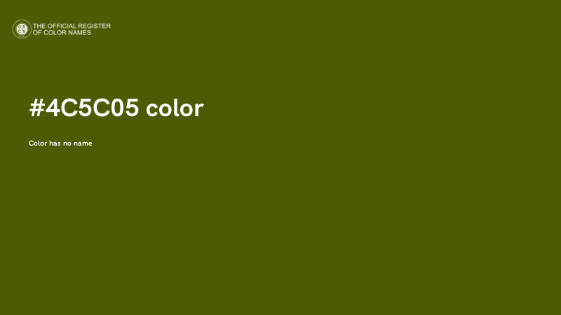 #4C5C05 color image