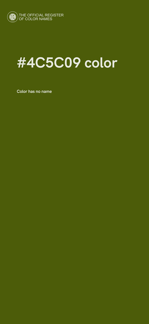 #4C5C09 color image