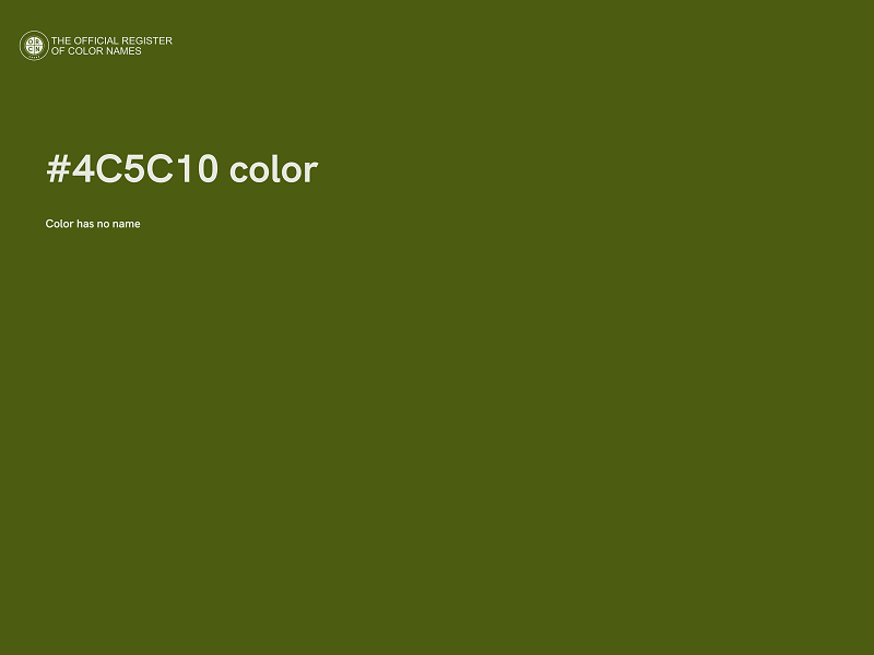 #4C5C10 color image