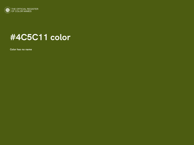 #4C5C11 color image