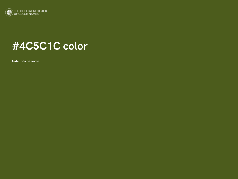 #4C5C1C color image