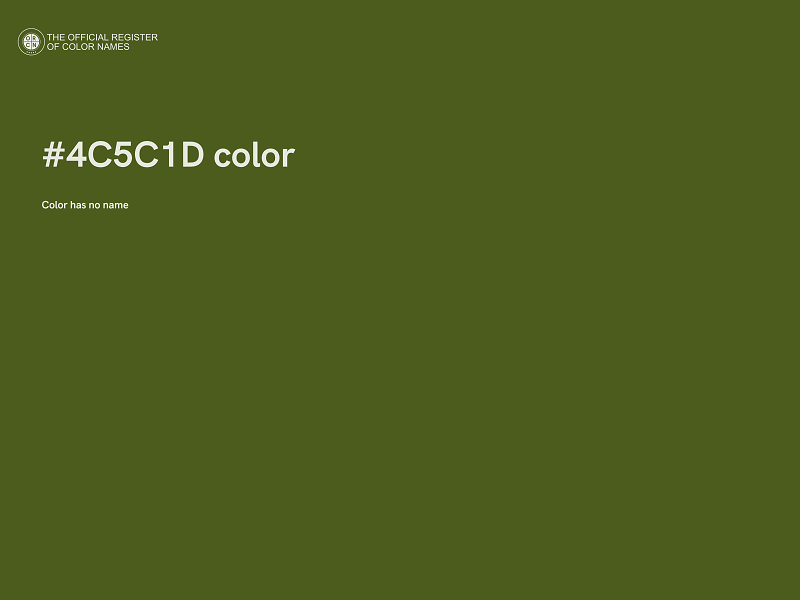 #4C5C1D color image