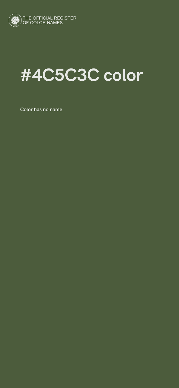 #4C5C3C color image