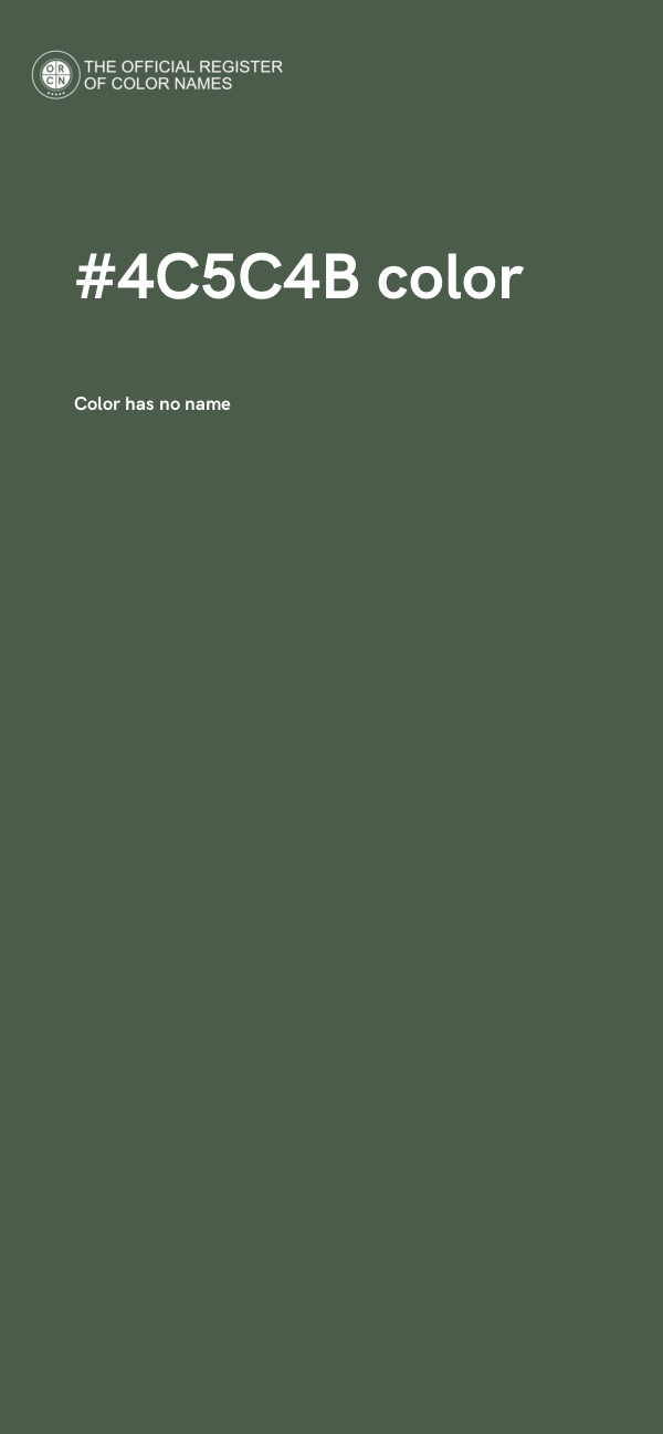#4C5C4B color image
