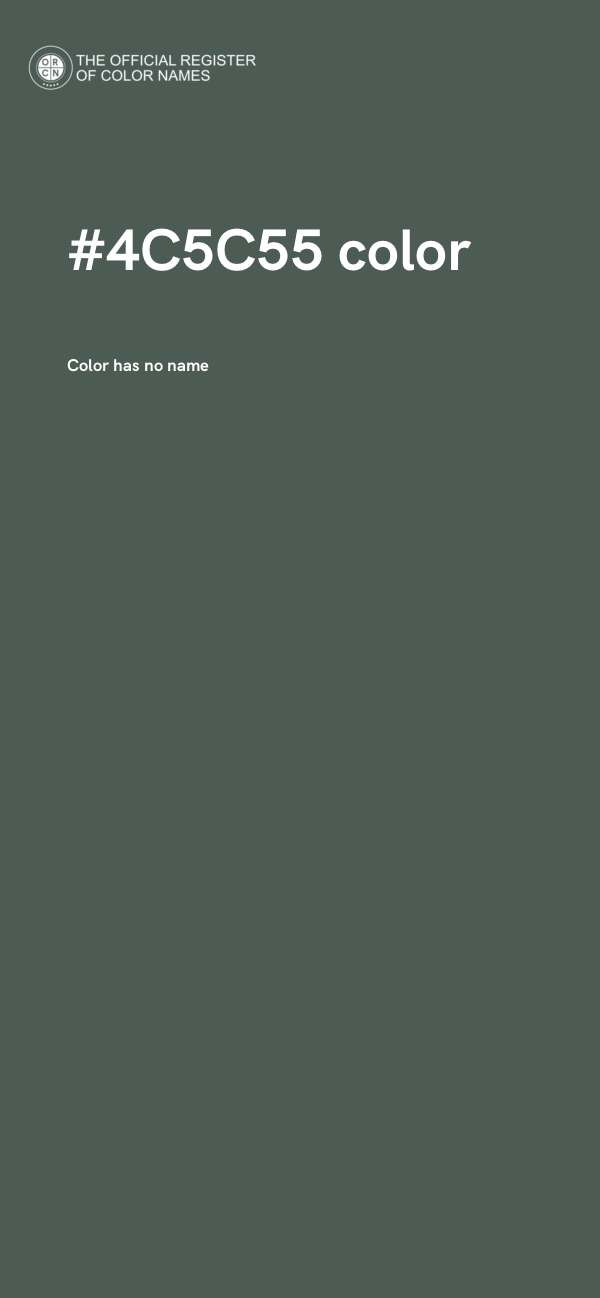 #4C5C55 color image