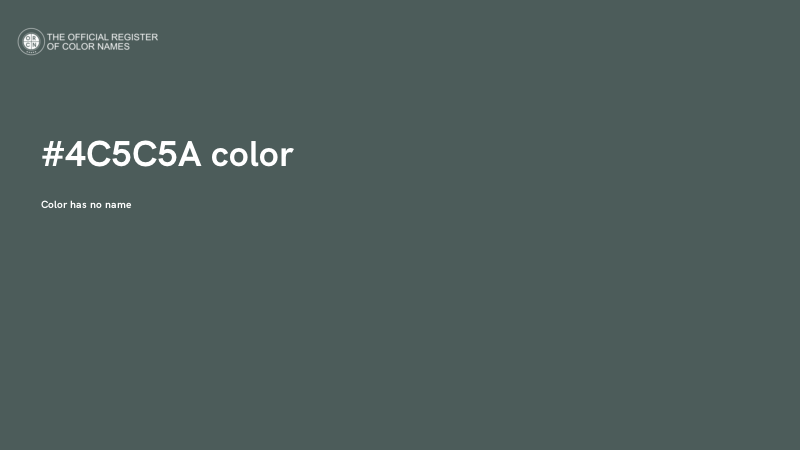 #4C5C5A color image