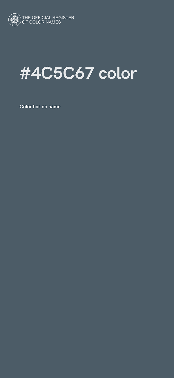 #4C5C67 color image