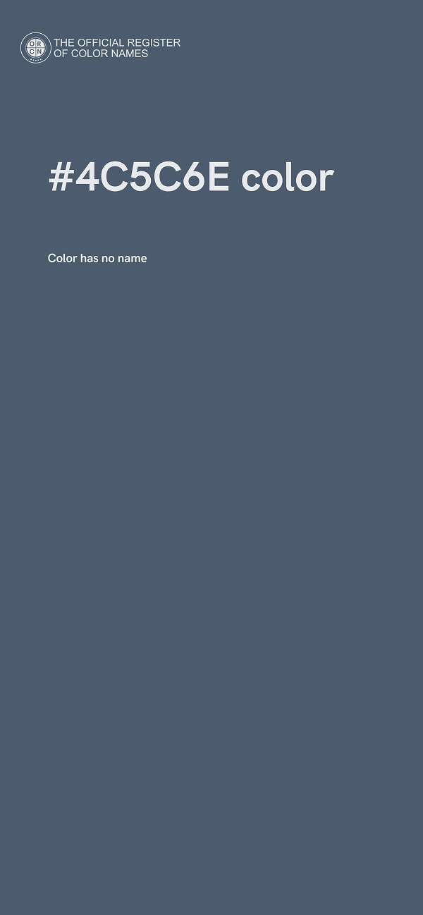 #4C5C6E color image