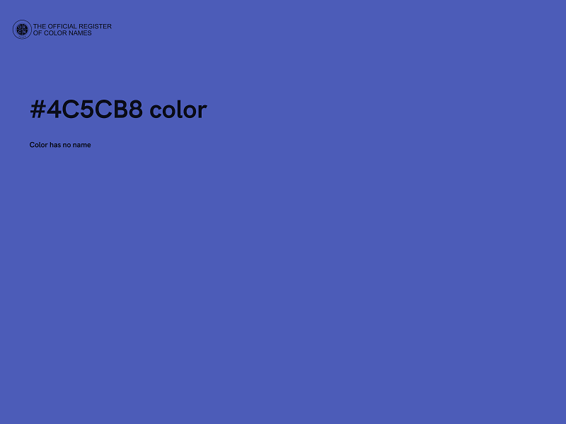 #4C5CB8 color image