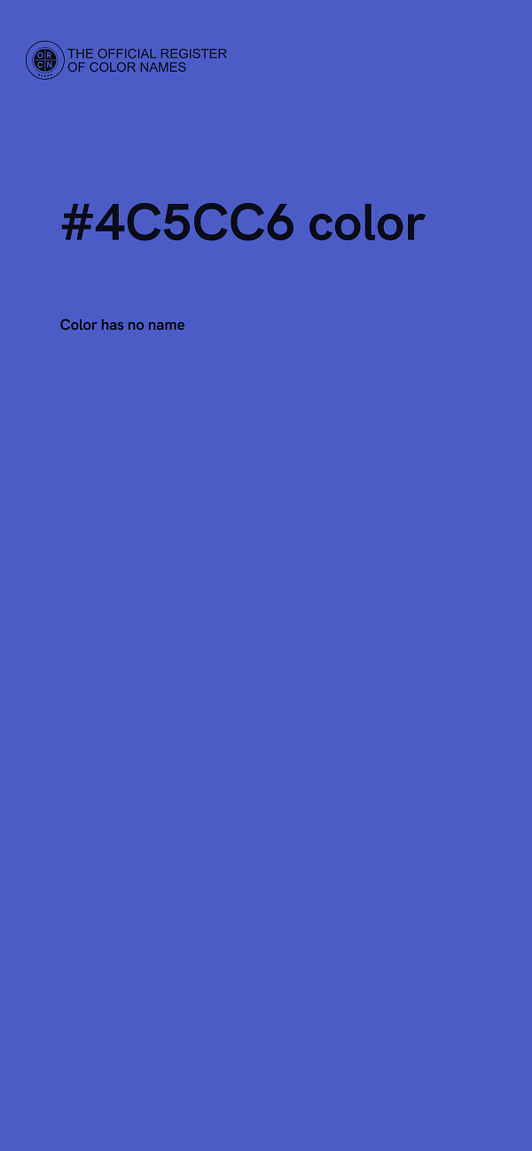 #4C5CC6 color image