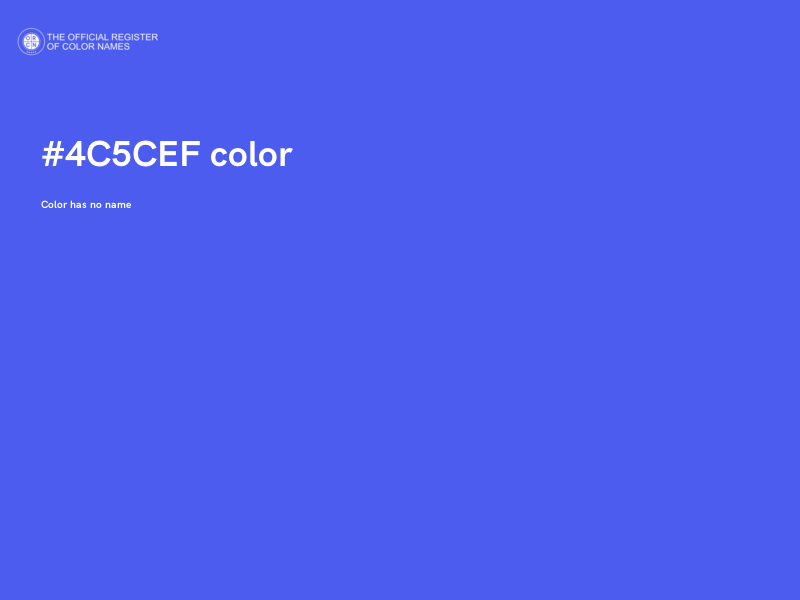 #4C5CEF color image
