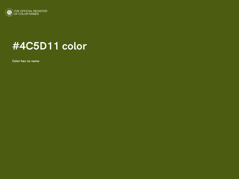 #4C5D11 color image