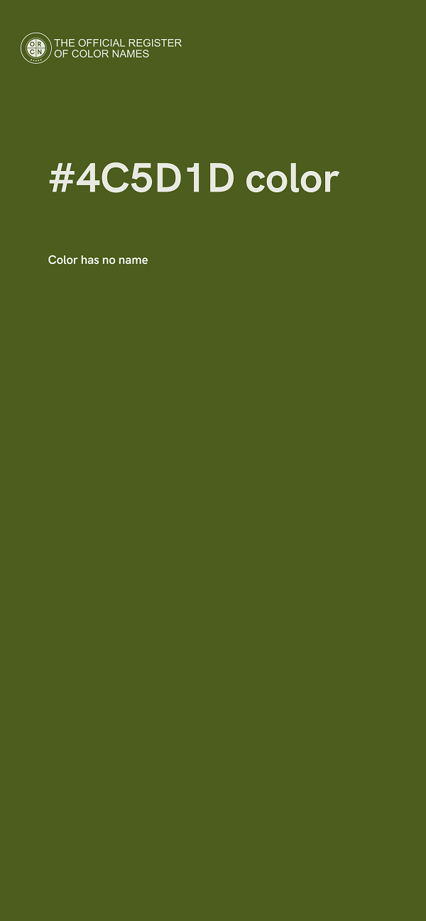 #4C5D1D color image
