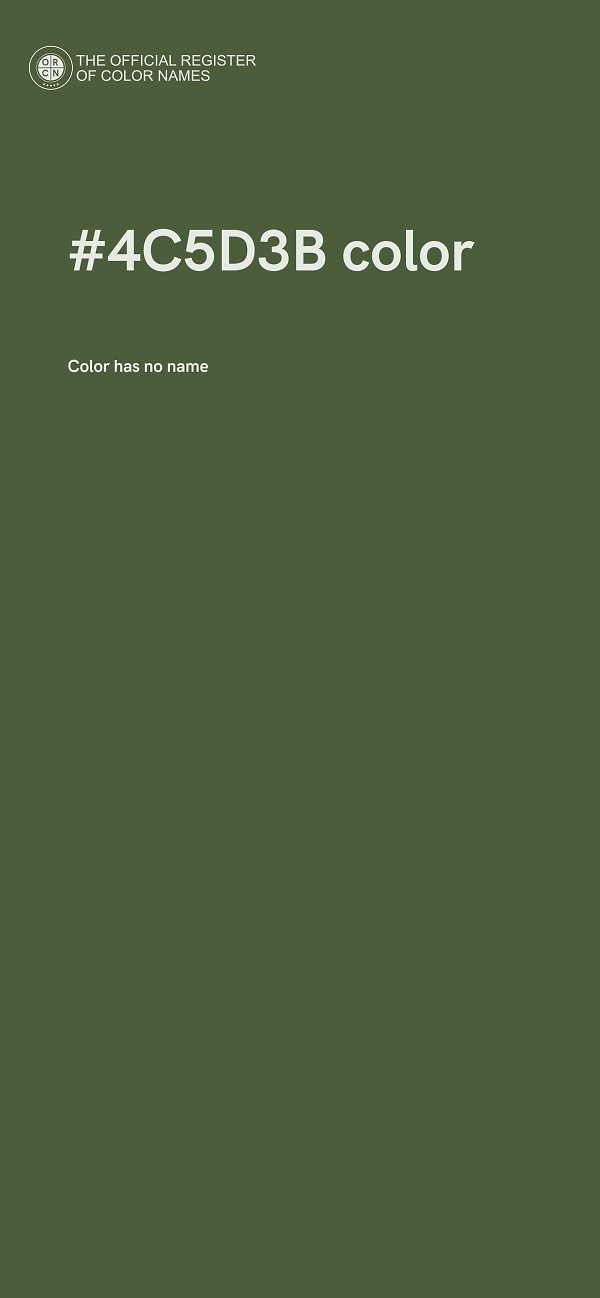 #4C5D3B color image