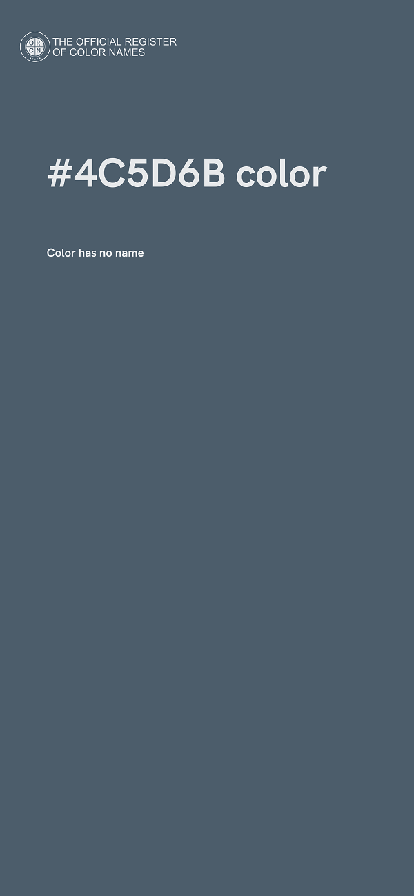 #4C5D6B color image