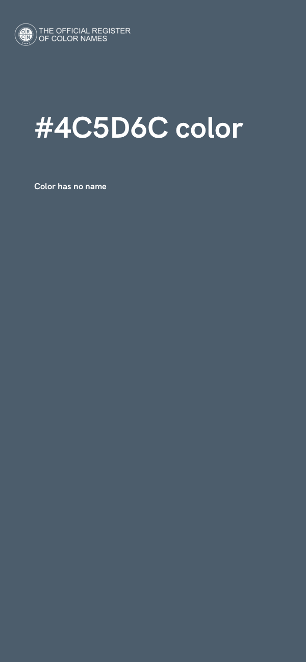 #4C5D6C color image