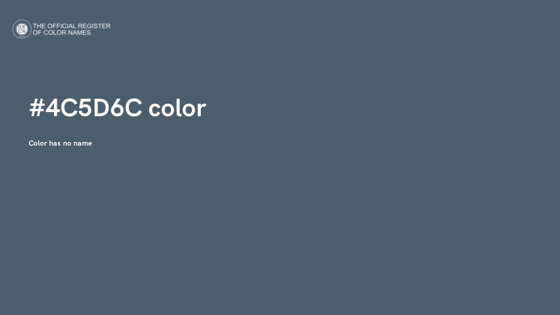 #4C5D6C color image