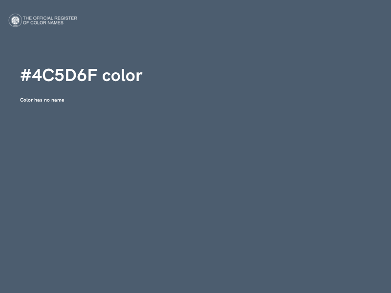 #4C5D6F color image