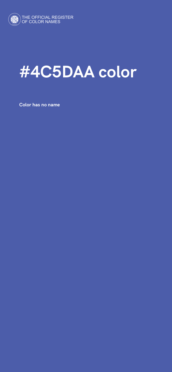 #4C5DAA color image