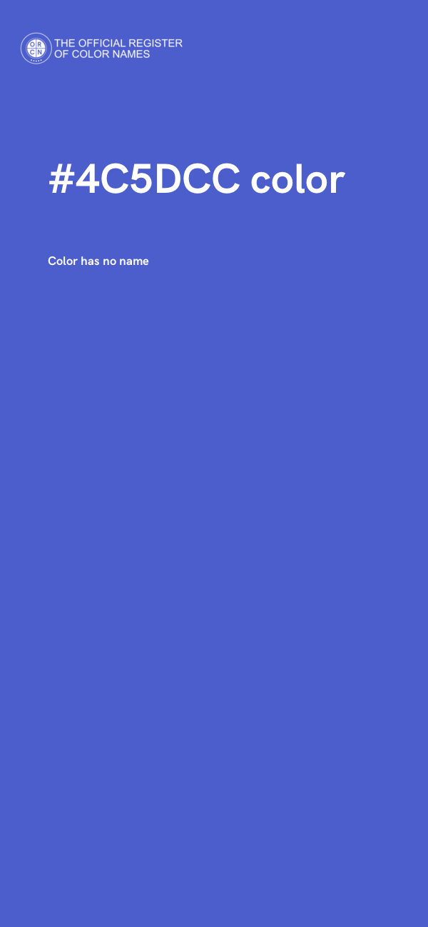 #4C5DCC color image