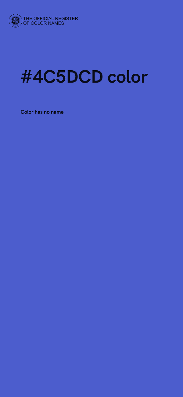 #4C5DCD color image