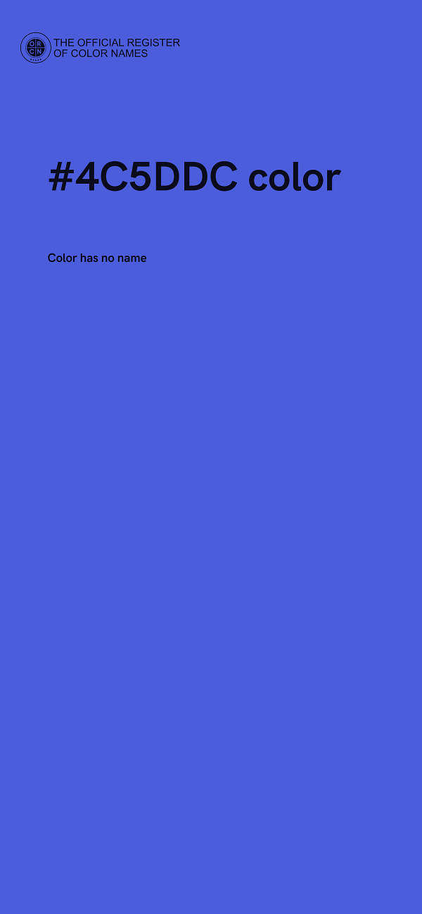 #4C5DDC color image