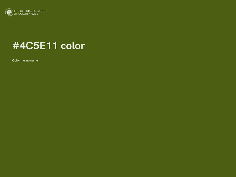 #4C5E11 color image