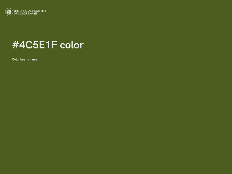 #4C5E1F color image