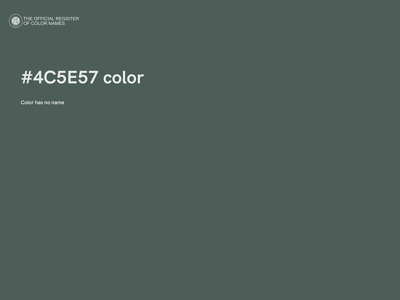 #4C5E57 color image