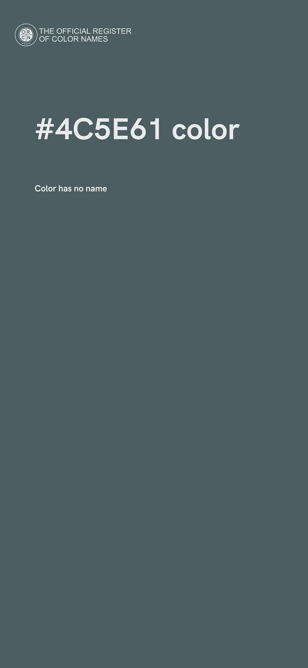 #4C5E61 color image