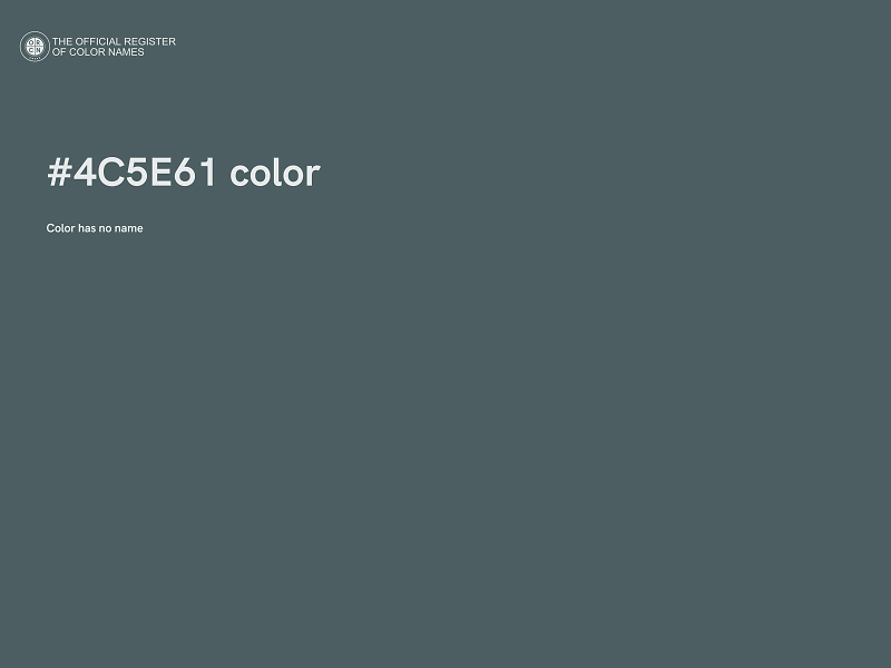 #4C5E61 color image