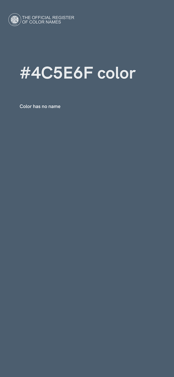 #4C5E6F color image