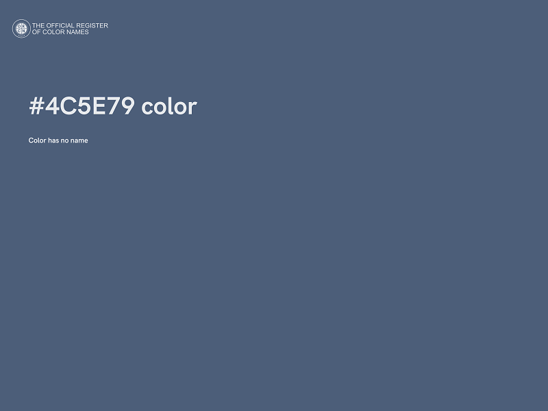 #4C5E79 color image