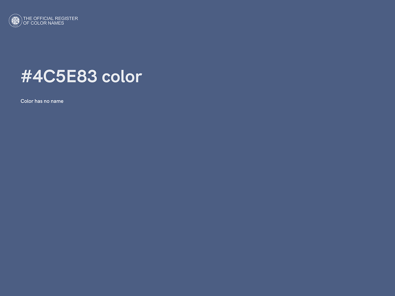 #4C5E83 color image