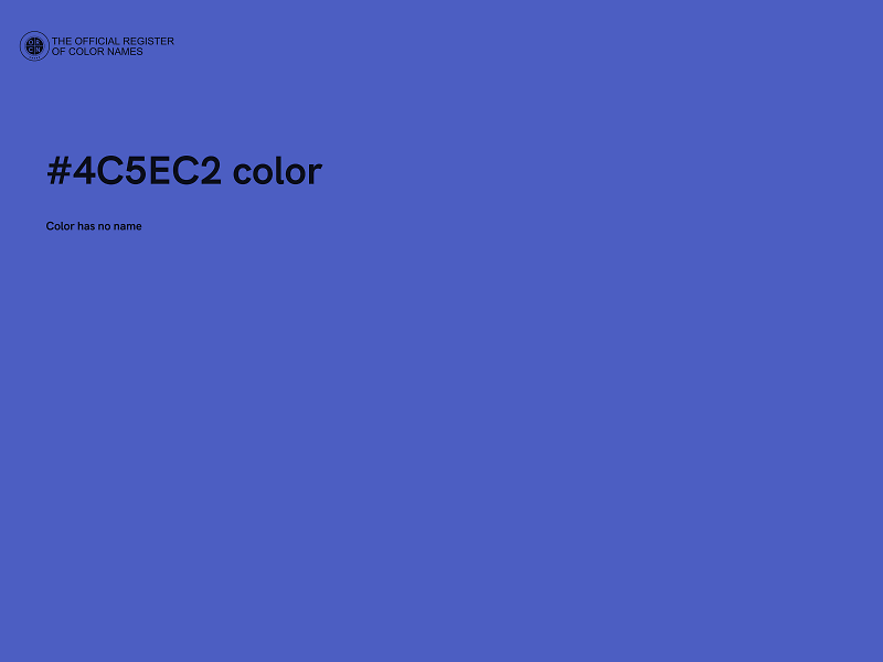 #4C5EC2 color image
