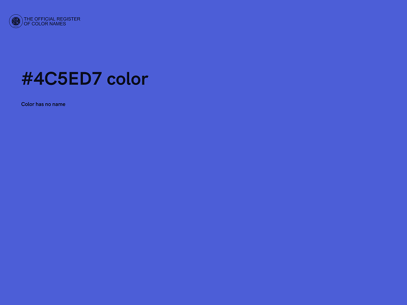 #4C5ED7 color image