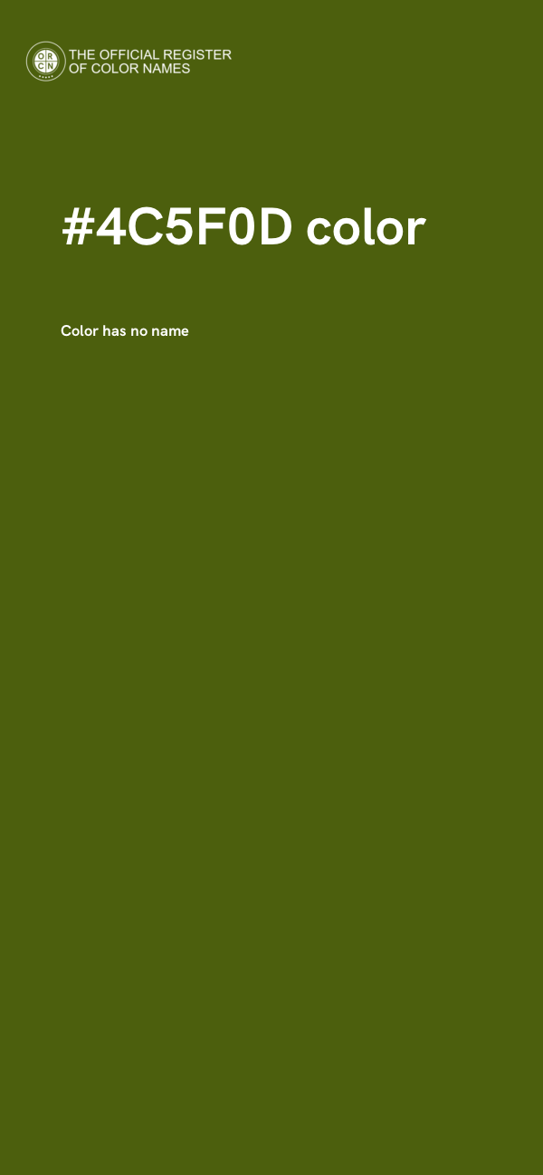 #4C5F0D color image